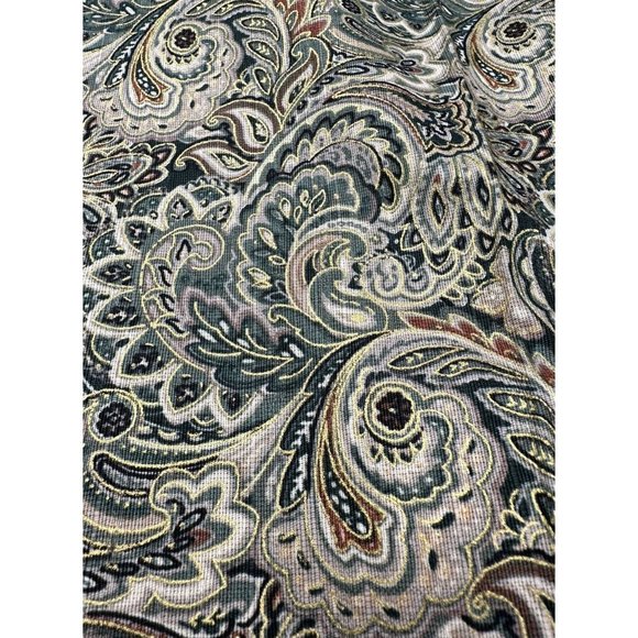 Material Paisley 4.8 feet Screen Print Mill Creek Fabrics Zepel Remnant - Picture 3 of 5